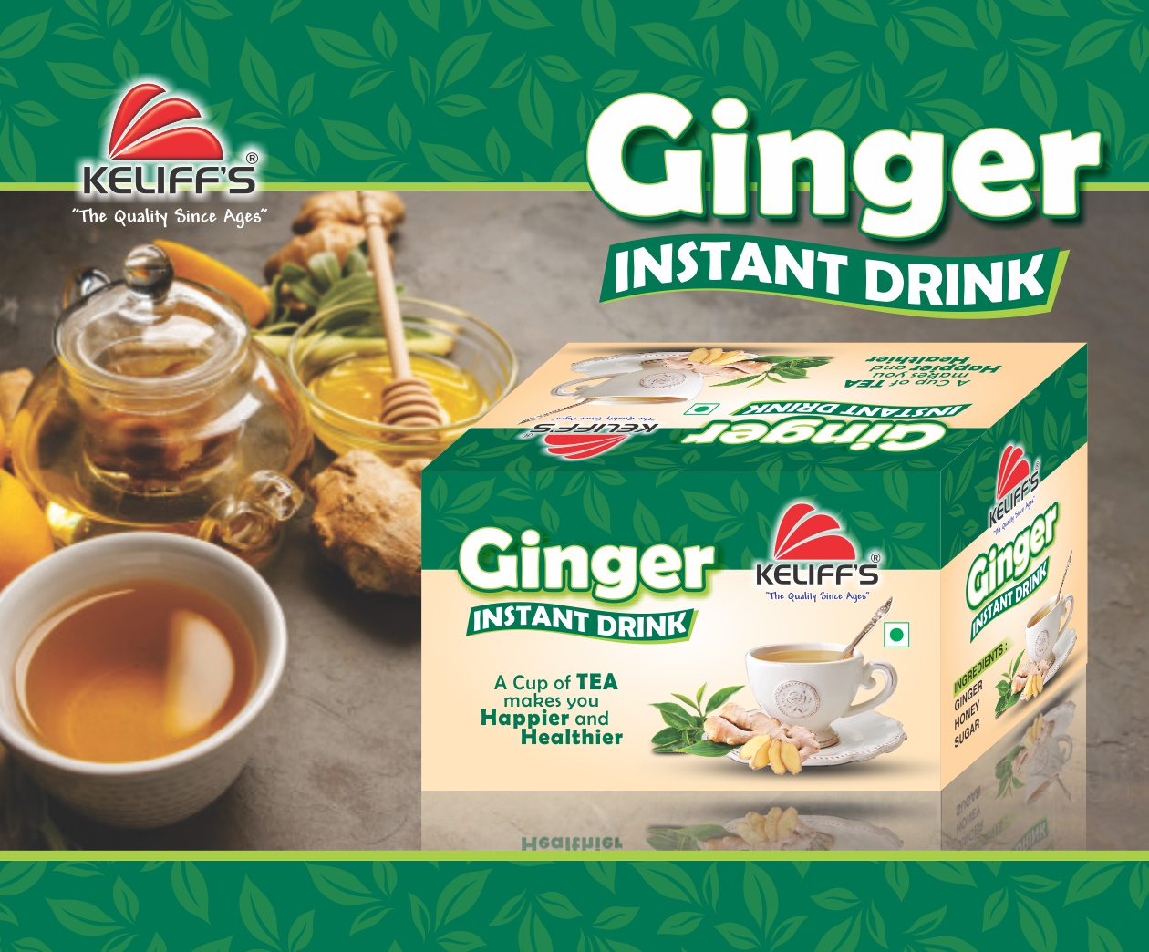 Instant ginger drink
